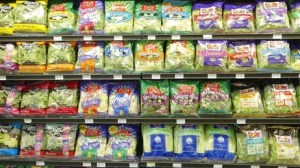 Lettuce Lettuce display at a grocery store